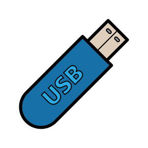 usb 内存孤立的图标