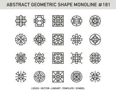 抽象几何装饰元素符号图标矢量