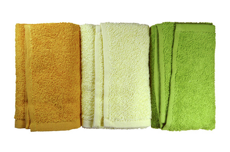 多彩的 spa 毛巾