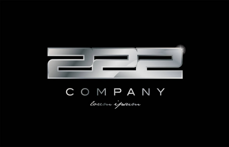 222 银金属数字公司设计 logo