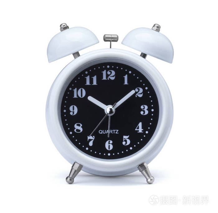 白闹钟老式的闹钟或手表白色b