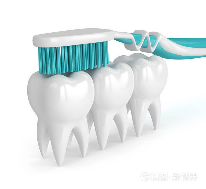 3d用牙刷渲染牙齿