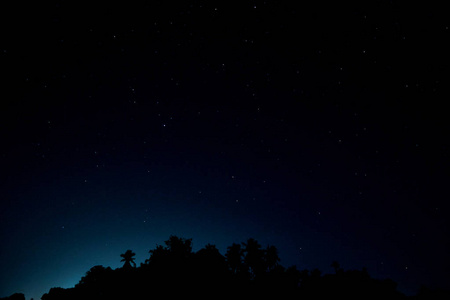 夜蓝蓝的天空星星背景