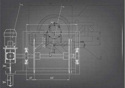 机械制造图纸上灰色的背景