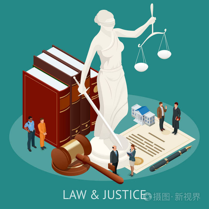 法律主题, 法官的槌, 正义的标尺