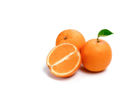 橙色在白色背景, 构成, 分离