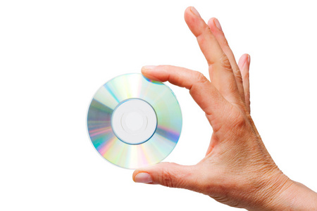 手握一张DVD