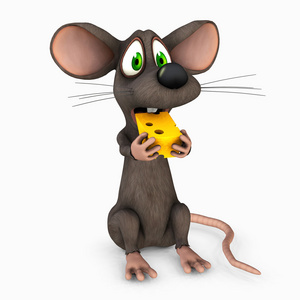 老鼠吃奶酪图片