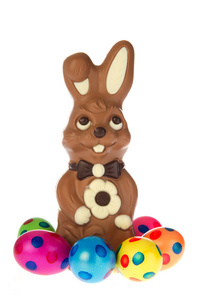 巧克力中的复活节兔子