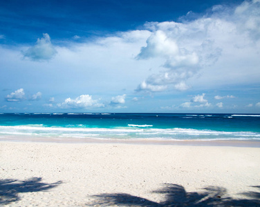 马尔代夫热带海滩自然景观