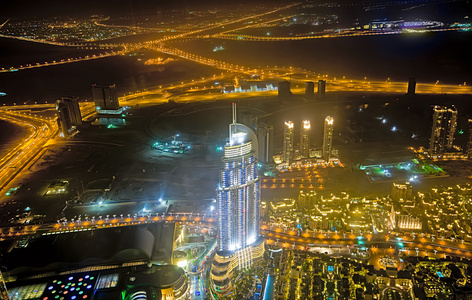 迪拜城市阿联酋全景