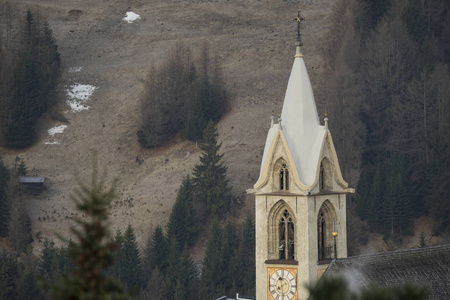 高山滑雪胜地serfaus fiss ladis在奥地利。
