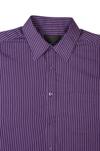 紫色条纹衬衫
