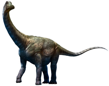 白垩纪时期的 Antarctosaurus 3d 插图