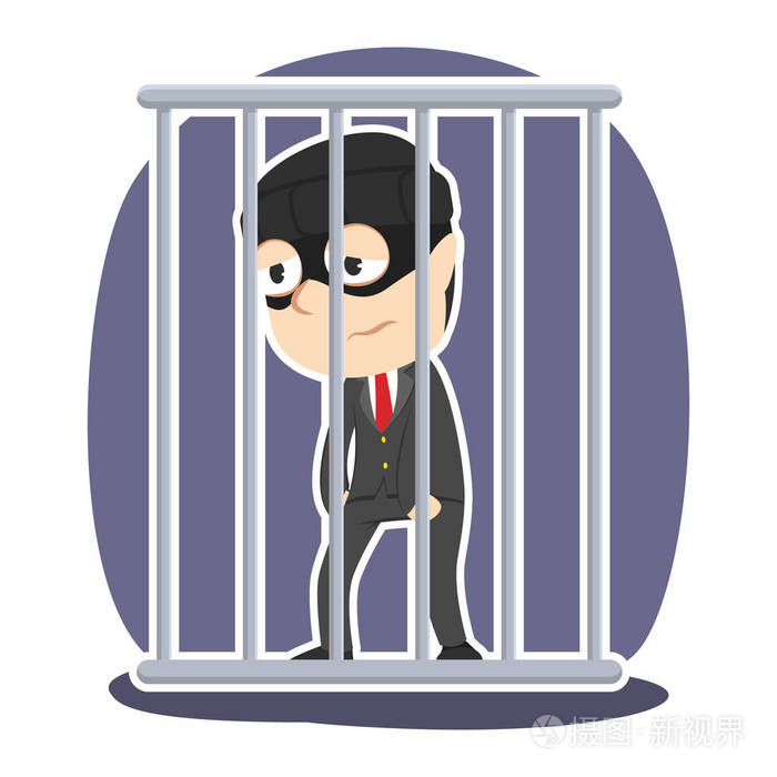 小偷商人锁在监狱
