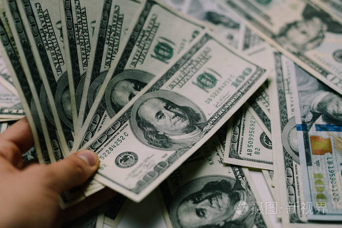 美国美元现金.一个五百元