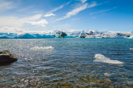 jokulsarlon 湖冰岛冰山的看法