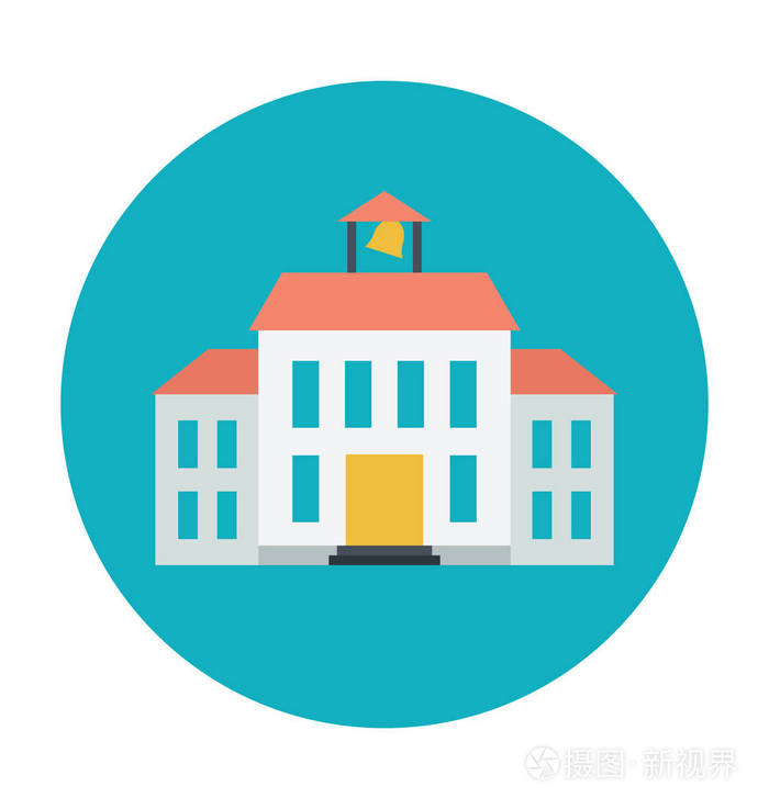 博物馆彩色矢量图