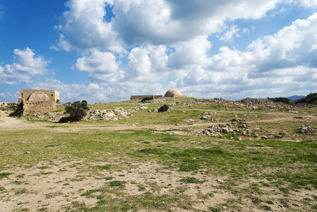 城堡在希腊克里特岛雷斯市福尔泰扎的堡垒