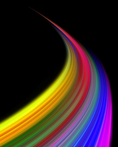 抽象的彩色波浪设计