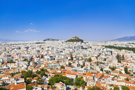 希腊雅典卫城的景色