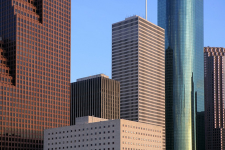 城市的摩天大楼市区的建筑物城市景观