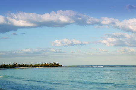 加勒比墨西哥 tulum 绿松石热带海滩