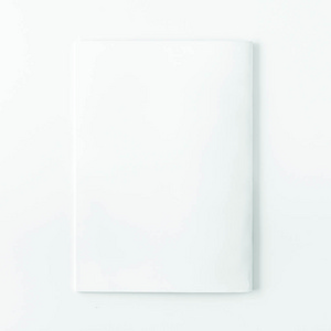 空白杂志模板在隔绝的白色背景, 3d 例证