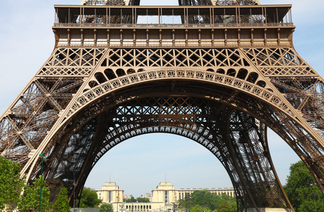 巴黎埃菲尔铁塔的美丽景色