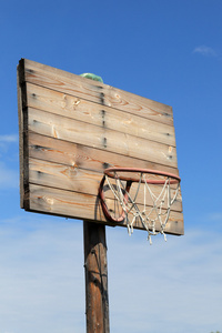 木制篮球架图片