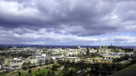 爱丁堡全景, 从爱丁堡城堡的看法