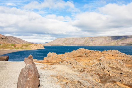 冰岛 Kleifarvatn 湖海岸