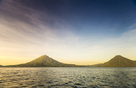 关于兰湖危地马拉火山