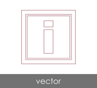 矢量插图设计的信息标志图标