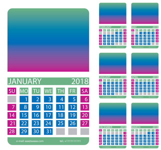 日历网格。12月。1月。2月。3月。4月.可能