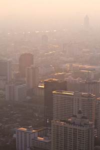 曼谷的鸟瞰图