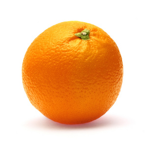 白色背景下分离的橙色