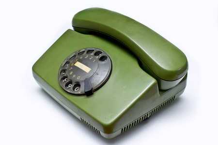 老绿色电话