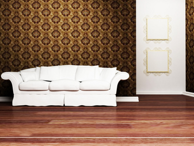 带沙发的客厅现代室内设计