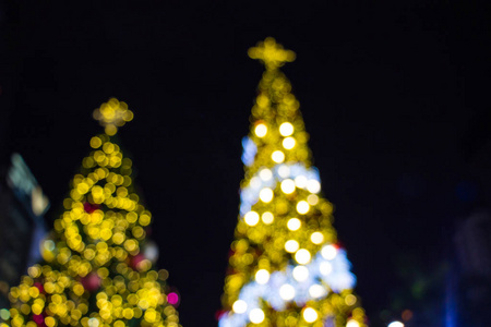 圣诞装饰背景与发光的金色光芒