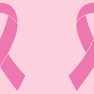 癌症的背景。粉红色的颜色