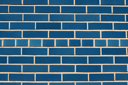蓝色陶瓷墙