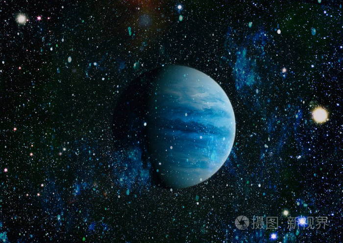 外太空中的行星,恒星和星系展示了太空探索的美丽.