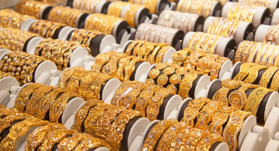 在迪拜的黄金市场