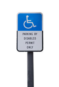 残疾人士停车标志