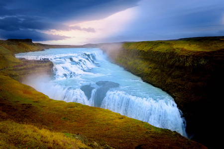 Gullfoss Waterfal 冰岛风光