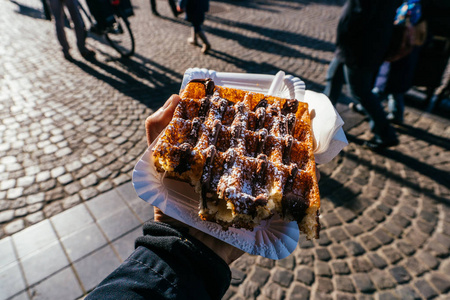 Belfium waffels比利时美食甜 waffels