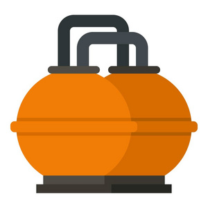 橙色燃料储罐图标隔离