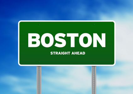 波士顿，马萨诸塞州公路标志