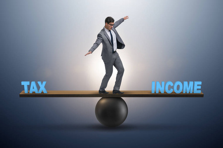 商业概念中收入与税收的平衡
